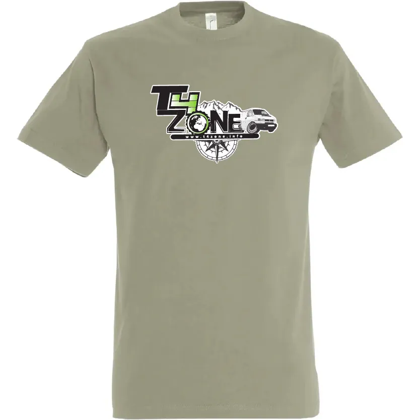 [T4ZONE] Tshirt T4 Zone Kaki (Homme, XS)